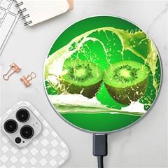 Kiwi Fruit Vitamins Healthy Cut Wireless Fast Charger(white) by Amaryn4rt