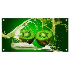 Kiwi Fruit Vitamins Healthy Cut Banner And Sign 4  X 2  by Amaryn4rt