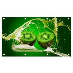 Kiwi Fruit Vitamins Healthy Cut Banner And Sign 7  X 4  by Amaryn4rt