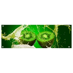 Kiwi Fruit Vitamins Healthy Cut Banner And Sign 9  X 3  by Amaryn4rt