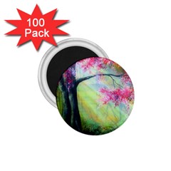 Forests Stunning Glimmer Paintings Sunlight Blooms Plants Love Seasons Traditional Art Flowers Sunsh 1 75  Magnets (100 Pack)  by Amaryn4rt