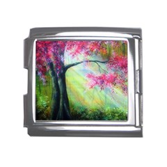 Forests Stunning Glimmer Paintings Sunlight Blooms Plants Love Seasons Traditional Art Flowers Sunsh Mega Link Italian Charm (18mm) by Amaryn4rt