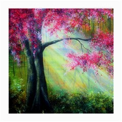 Forests Stunning Glimmer Paintings Sunlight Blooms Plants Love Seasons Traditional Art Flowers Sunsh Medium Glasses Cloth (2 Sides) by Amaryn4rt