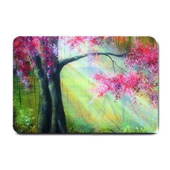 Forests Stunning Glimmer Paintings Sunlight Blooms Plants Love Seasons Traditional Art Flowers Sunsh Small Doormat by Amaryn4rt