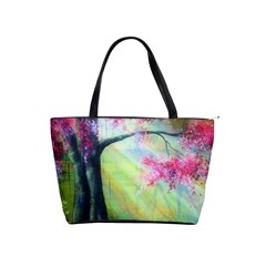 Forests Stunning Glimmer Paintings Sunlight Blooms Plants Love Seasons Traditional Art Flowers Sunsh Classic Shoulder Handbag by Amaryn4rt