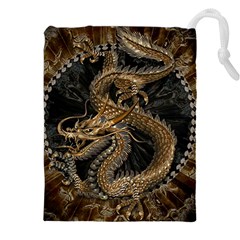 Dragon Pentagram Drawstring Pouch (4xl) by Amaryn4rt