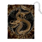 Dragon Pentagram Drawstring Pouch (5XL) Front