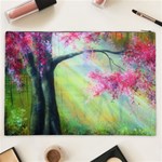 Forests Stunning Glimmer Paintings Sunlight Blooms Plants Love Seasons Traditional Art Flowers Sunsh Cosmetic Bag (XXL) Back