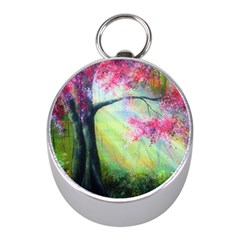 Forests Stunning Glimmer Paintings Sunlight Blooms Plants Love Seasons Traditional Art Flowers Sunsh Mini Silver Compasses by Amaryn4rt