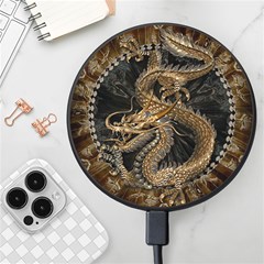 Dragon Pentagram Wireless Fast Charger(black) by Amaryn4rt