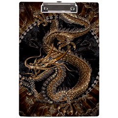 Dragon Pentagram A4 Acrylic Clipboard by Amaryn4rt