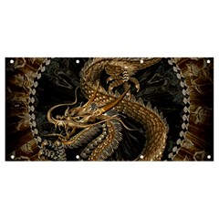 Dragon Pentagram Banner And Sign 8  X 4 