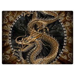 Dragon Pentagram Two Sides Premium Plush Fleece Blanket (extra Small) by Amaryn4rt