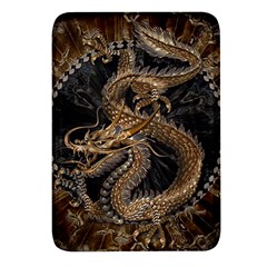 Dragon Pentagram Rectangular Glass Fridge Magnet (4 Pack) by Amaryn4rt