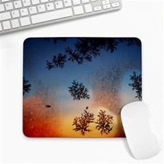 Hardest-frost-winter-cold-frozen Large Mousepad by Amaryn4rt