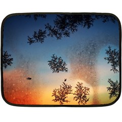 Hardest-frost-winter-cold-frozen Two Sides Fleece Blanket (mini) by Amaryn4rt