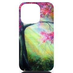 Forests Stunning Glimmer Paintings Sunlight Blooms Plants Love Seasons Traditional Art Flowers Sunsh Iphone 14 Pro Black Uv Print Case by Amaryn4rt