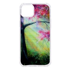 Forests Stunning Glimmer Paintings Sunlight Blooms Plants Love Seasons Traditional Art Flowers Sunsh Iphone 14 Plus Tpu Uv Print Case by Amaryn4rt