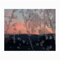 Hardest-frost-winter-cold-frozen Small Glasses Cloth (2 Sides) by Amaryn4rt