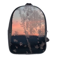 Hardest-frost-winter-cold-frozen School Bag (large) by Amaryn4rt