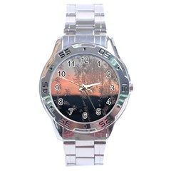 Hardest-frost-winter-cold-frozen Stainless Steel Analogue Watch by Amaryn4rt