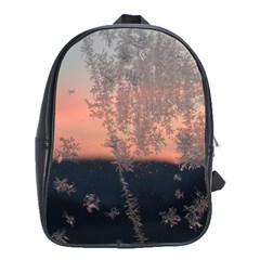 Hardest-frost-winter-cold-frozen School Bag (xl) by Amaryn4rt