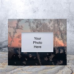 Hardest-frost-winter-cold-frozen White Tabletop Photo Frame 4 x6  by Amaryn4rt