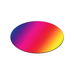 Rainbow Colors Sticker Oval (10 Pack) by Amaryn4rt