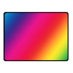 Rainbow Colors Two Sides Fleece Blanket (small) by Amaryn4rt