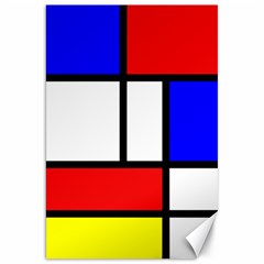 Mondrian-red-blue-yellow Canvas 20  X 30  by Amaryn4rt