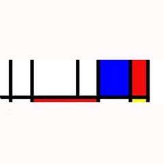 Mondrian-red-blue-yellow Large Bar Mat by Amaryn4rt