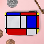 Mondrian-red-blue-yellow Mini Coin Purse Back