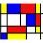 Mondrian-red-blue-yellow Deluxe Canvas 14  x 11  (Stretched) 14  x 11  x 1.5  Stretched Canvas