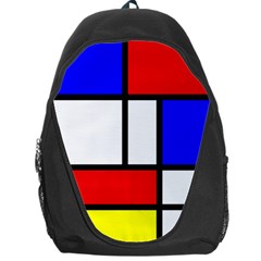 Mondrian-red-blue-yellow Backpack Bag by Amaryn4rt