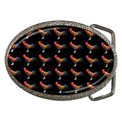 Background-pattern-chicken-fowl Belt Buckles by Amaryn4rt