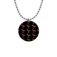 Background-pattern-chicken-fowl 1  Button Necklace by Amaryn4rt