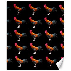 Background-pattern-chicken-fowl Canvas 8  X 10  by Amaryn4rt