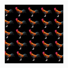 Background-pattern-chicken-fowl Medium Glasses Cloth (2 Sides) by Amaryn4rt