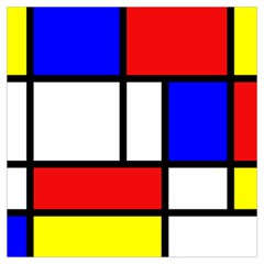 Mondrian-red-blue-yellow Lightweight Scarf  by Amaryn4rt