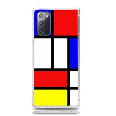 Mondrian-red-blue-yellow Samsung Galaxy Note 20 Tpu Uv Case by Amaryn4rt