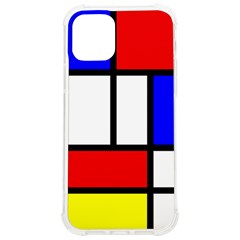 Mondrian-red-blue-yellow Iphone 12/12 Pro Tpu Uv Print Case by Amaryn4rt