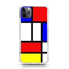 Mondrian-red-blue-yellow Iphone 11 Pro Max 6 5 Inch Tpu Uv Print Case by Amaryn4rt