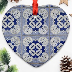 Ceramic-portugal-tiles-wall Ornament (heart) by Amaryn4rt