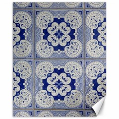 Ceramic-portugal-tiles-wall Canvas 11  X 14  by Amaryn4rt