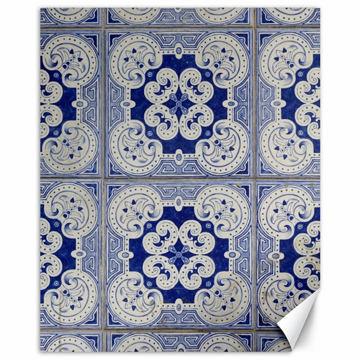 Ceramic-portugal-tiles-wall Canvas 11  x 14 