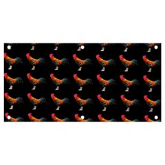 Background-pattern-chicken-fowl Banner And Sign 4  X 2  by Amaryn4rt