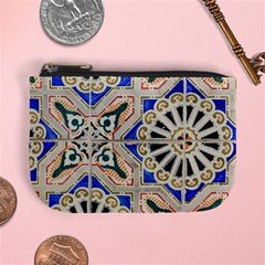 Ceramic-portugal-tiles-wall- Mini Coin Purse by Amaryn4rt