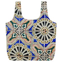 Ceramic-portugal-tiles-wall- Full Print Recycle Bag (xl) by Amaryn4rt