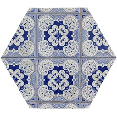 Ceramic-portugal-tiles-wall Wooden Puzzle Hexagon by Amaryn4rt