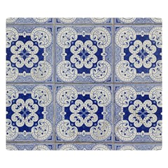 Ceramic-portugal-tiles-wall Premium Plush Fleece Blanket (small) by Amaryn4rt